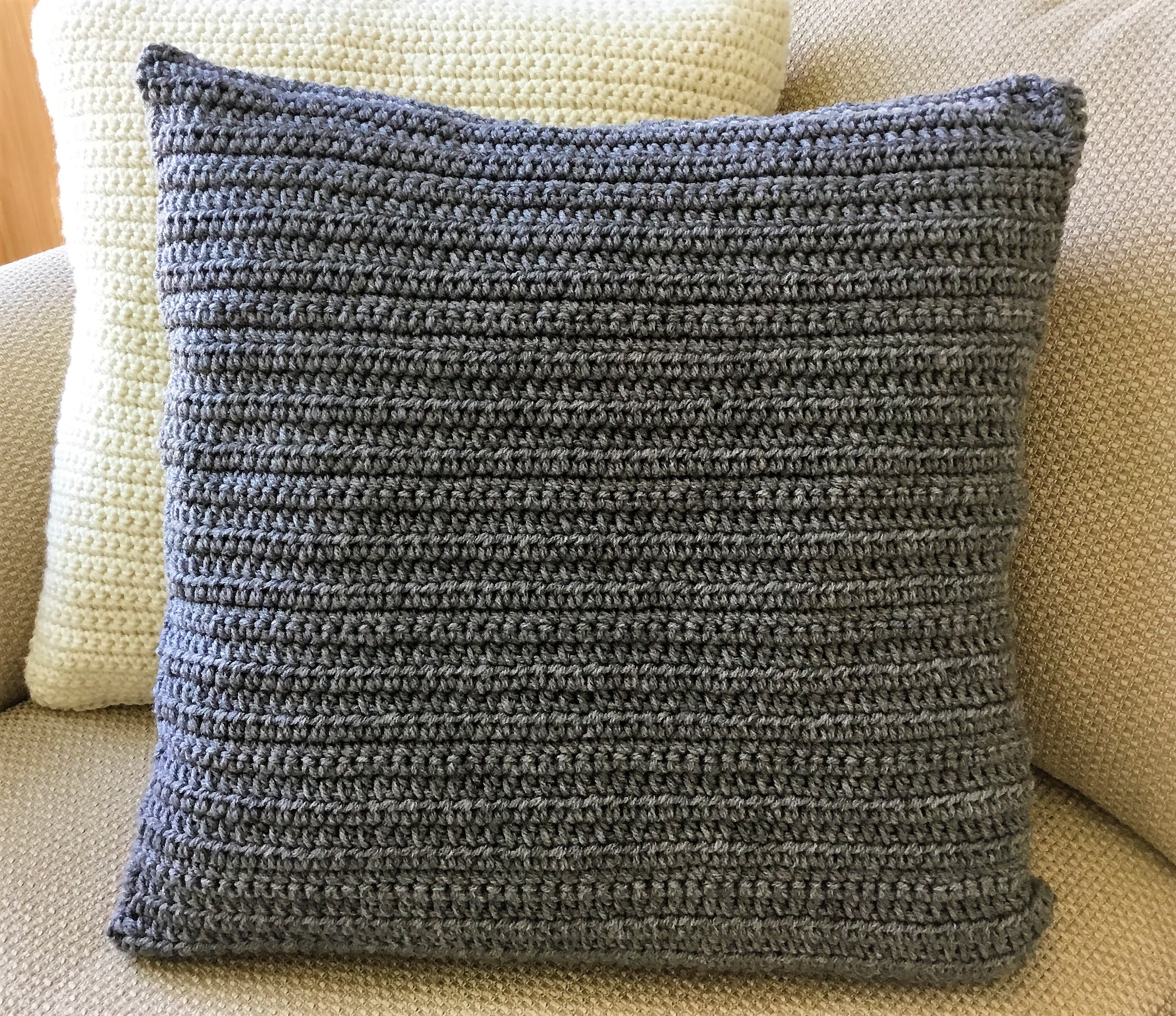 Basket Weave Crochet Pillow - Crazy Cool Crochet