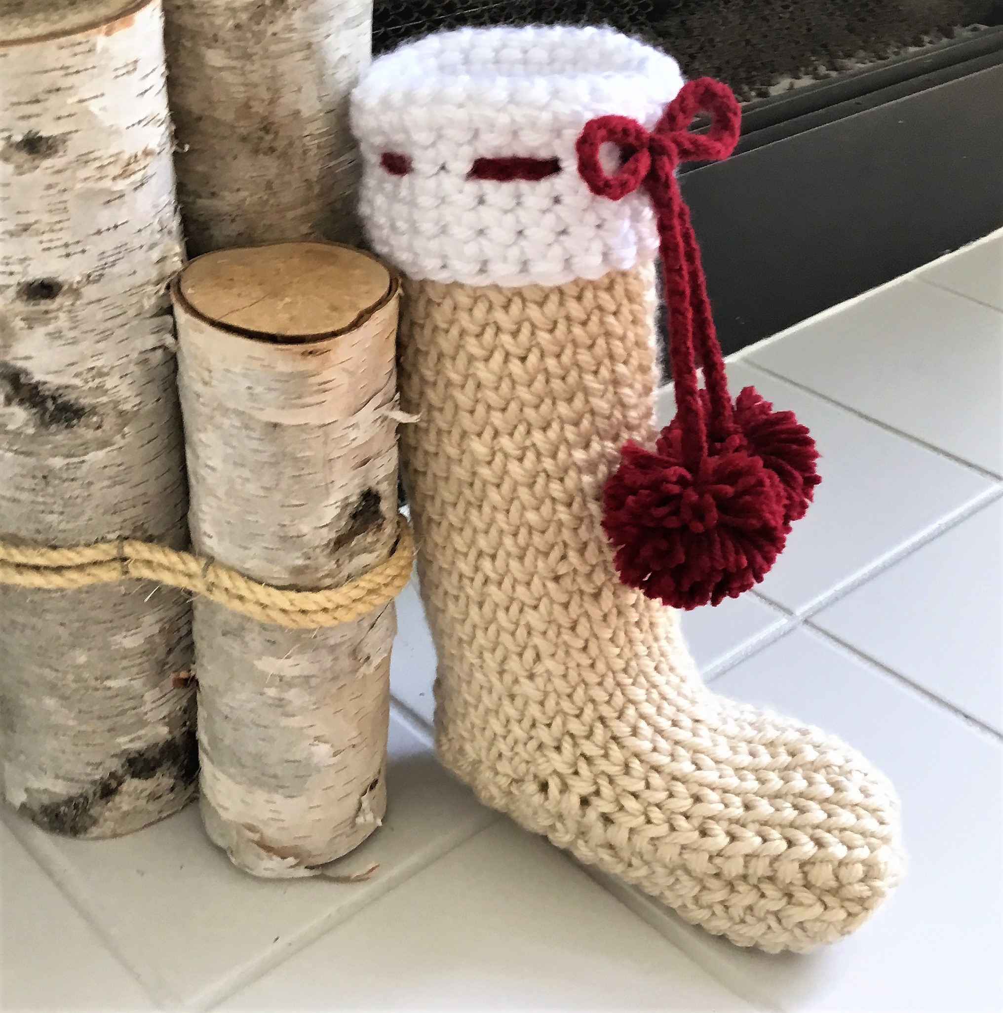 crochet christmas stocking