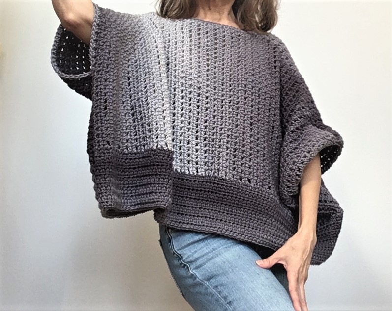 crochet oversize sweater