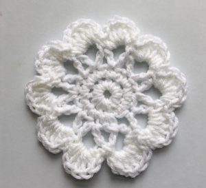 crochet flower motif