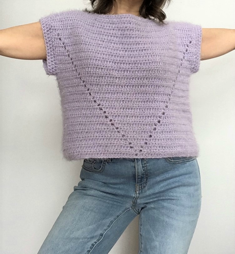 Free Pattern Crochet Lightweight Sweater - Crazy Cool Crochet