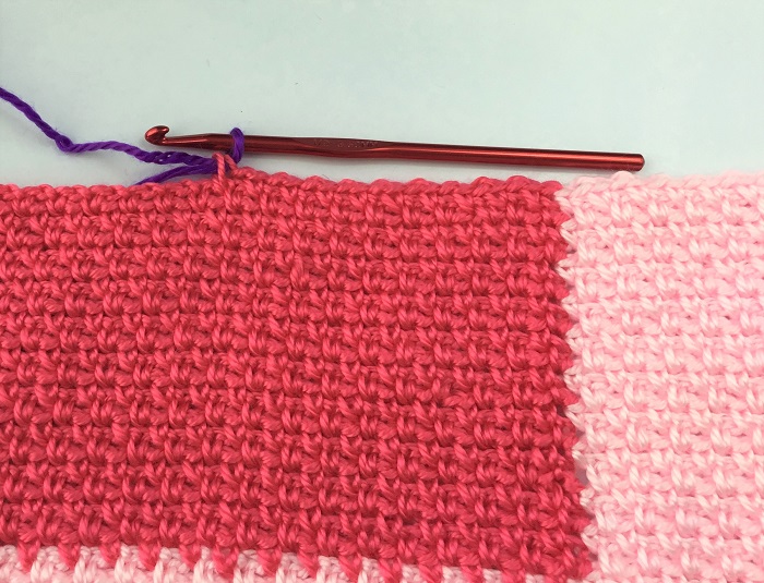 crochet color block pattern