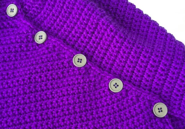 crochet cape buttons