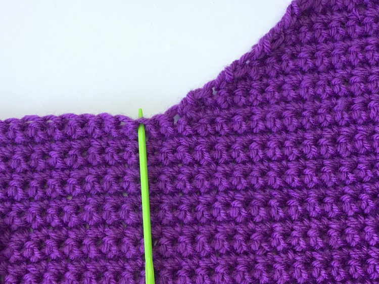 crochet neck shaping