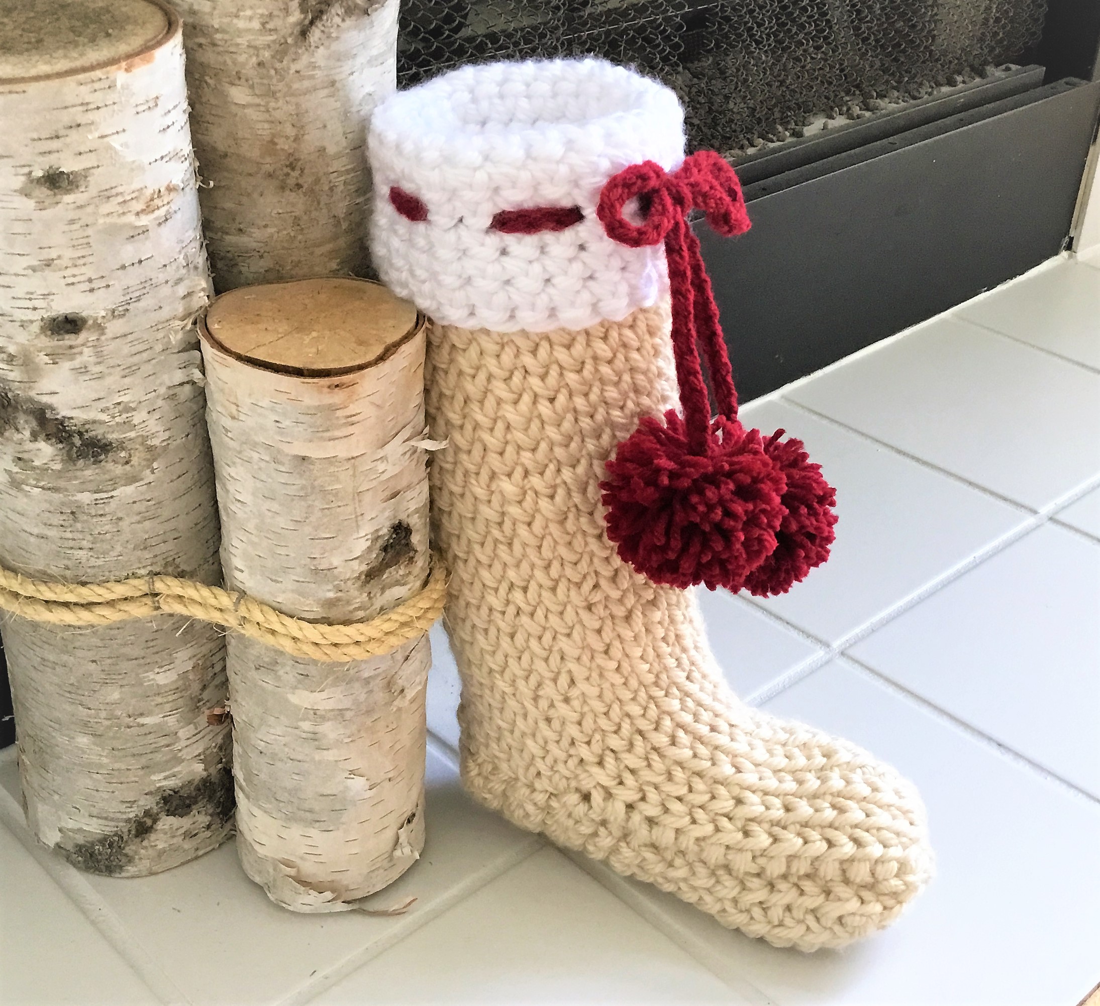 crochet christmas stocking