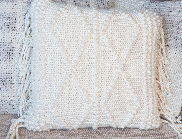 boho crochet pillow pattern