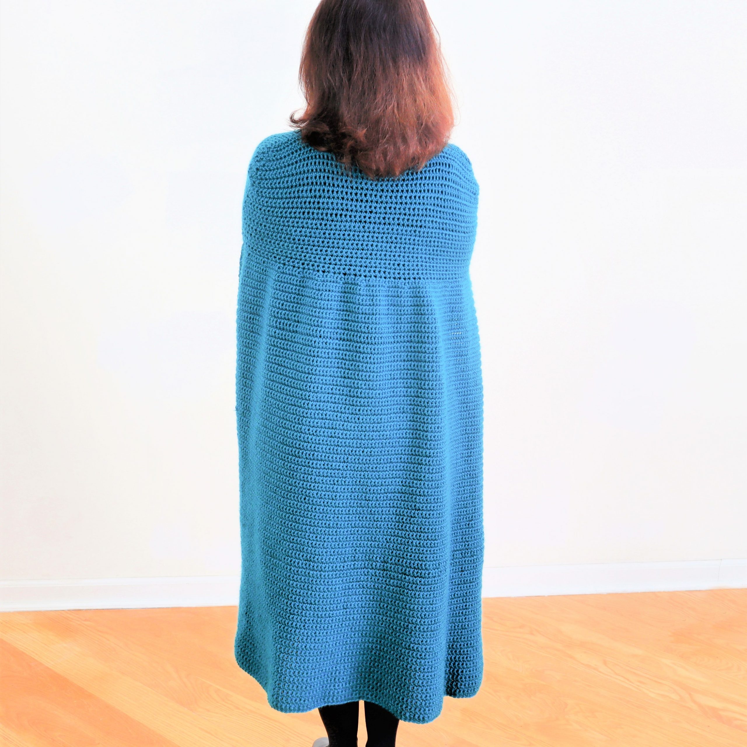 long crochet cape free pattern 