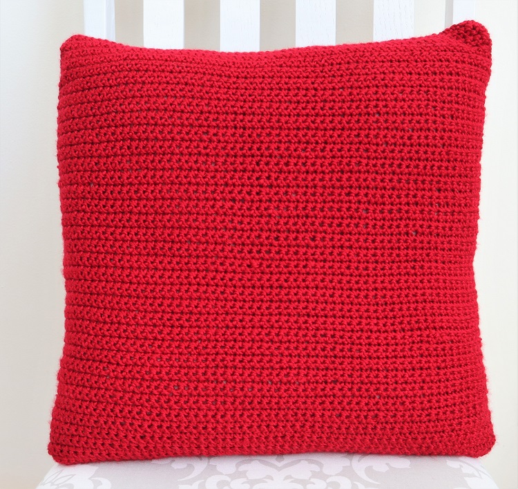 crochet bobbles pillow