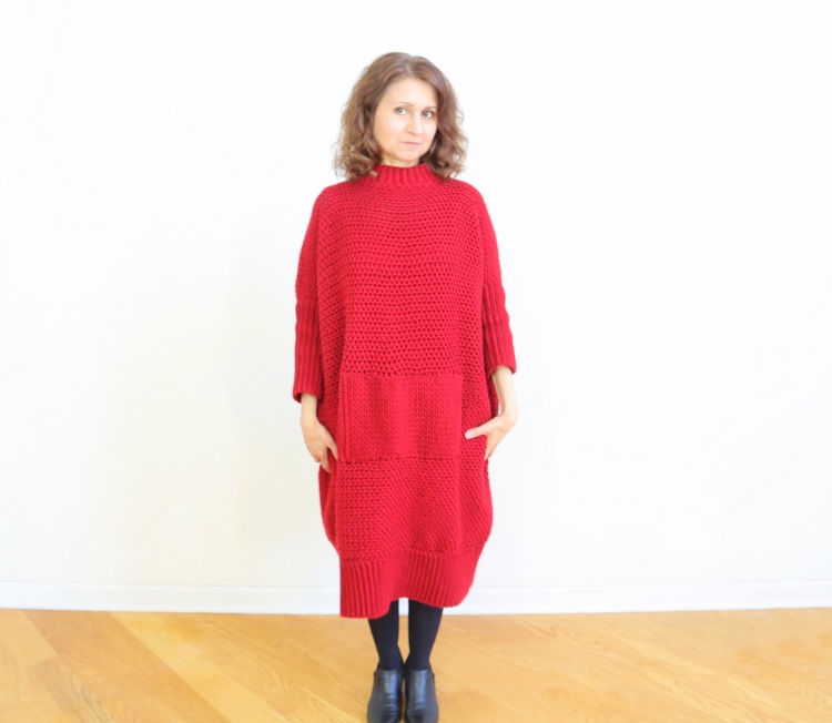 crochet-oversized-sweater-dress