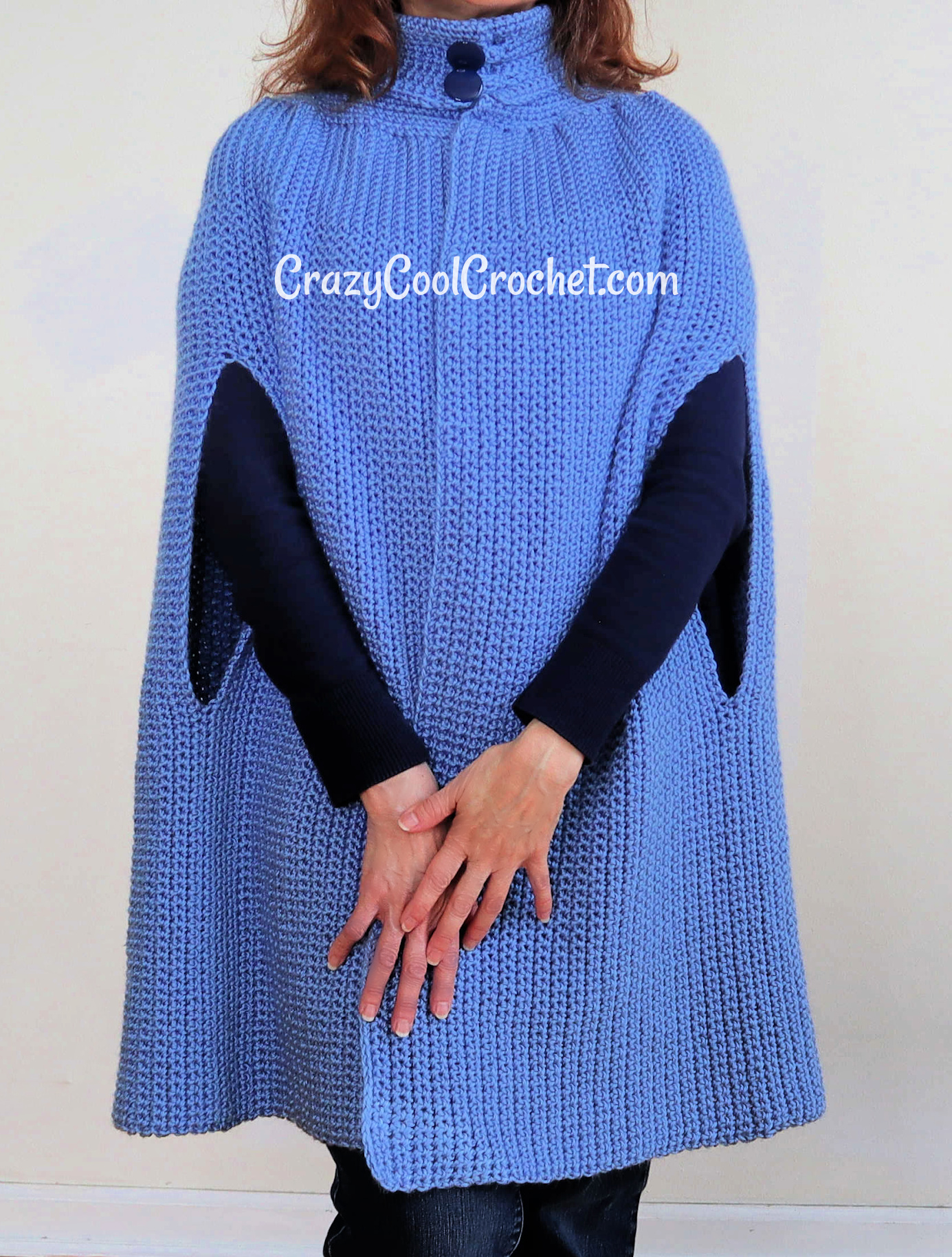 Updated Classic Crochet Cape - Crazy Cool Crochet