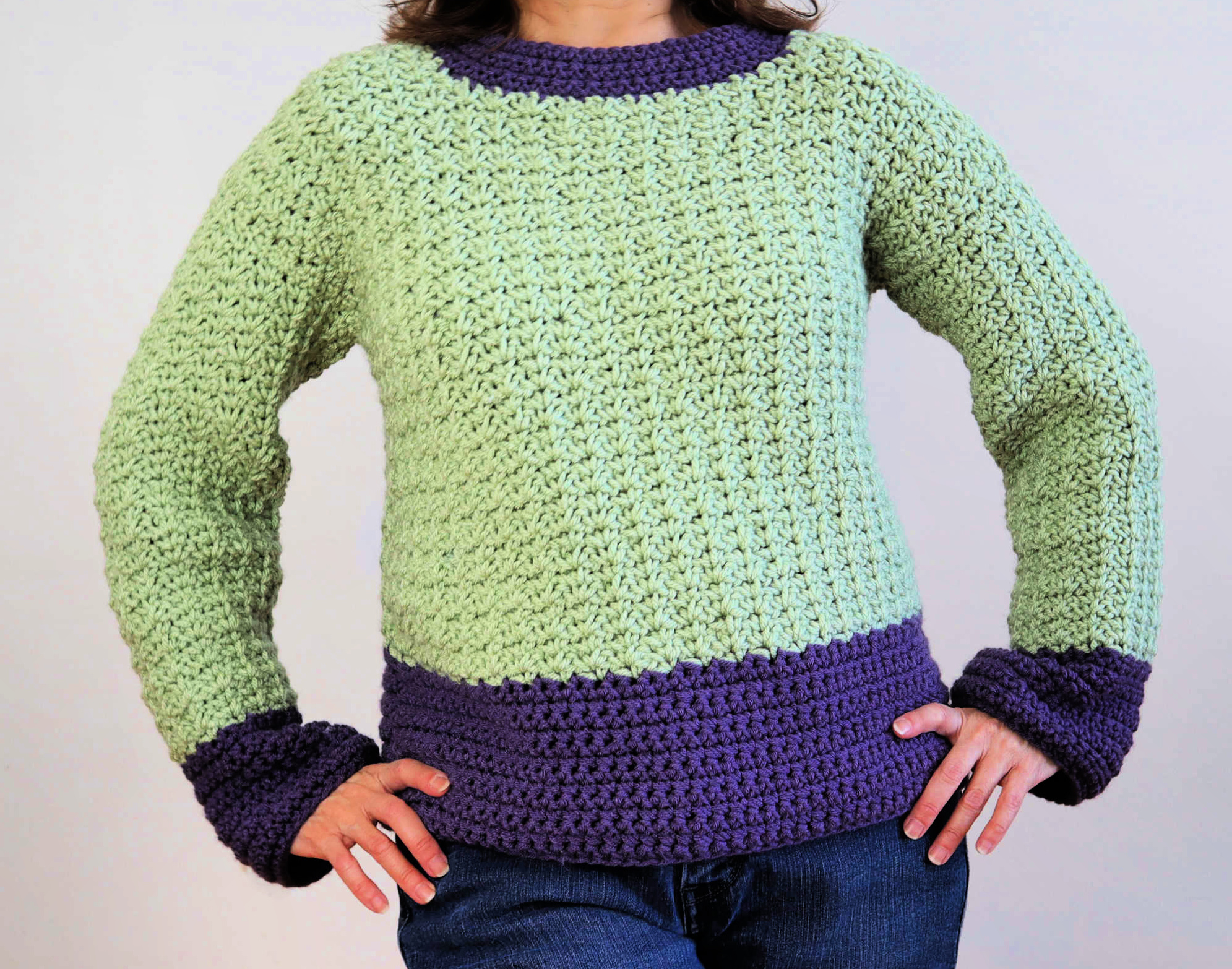 Crochet Sweater Pullover Pattern - Crazy Cool Crochet