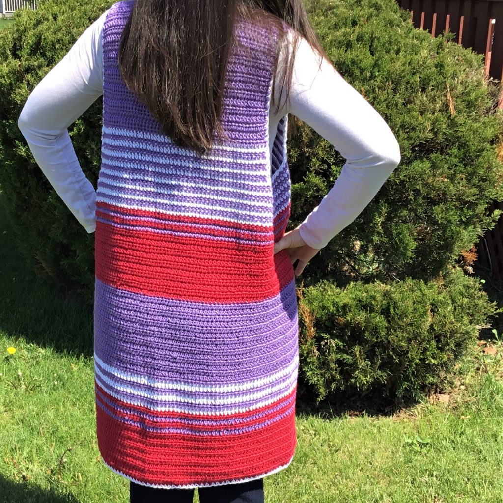 crochet pattern crochet long vest 