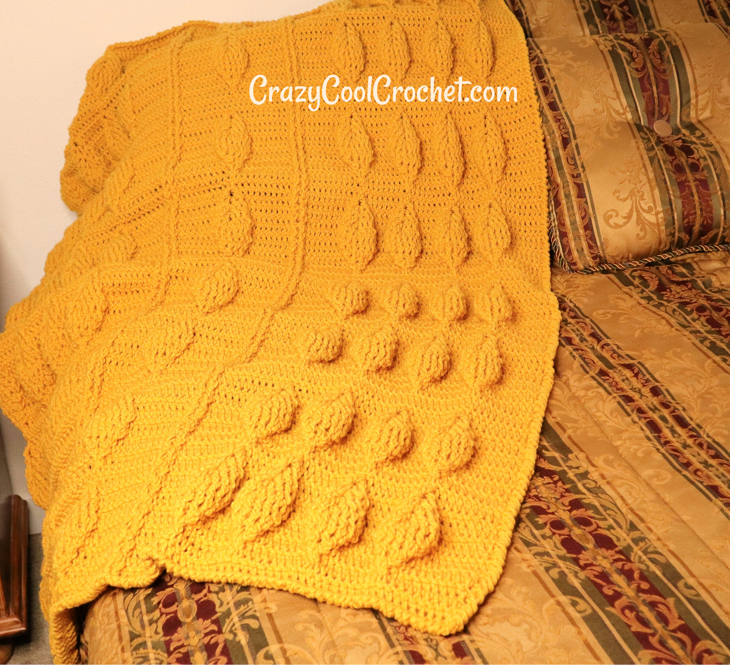 crochet 3d throw blanket