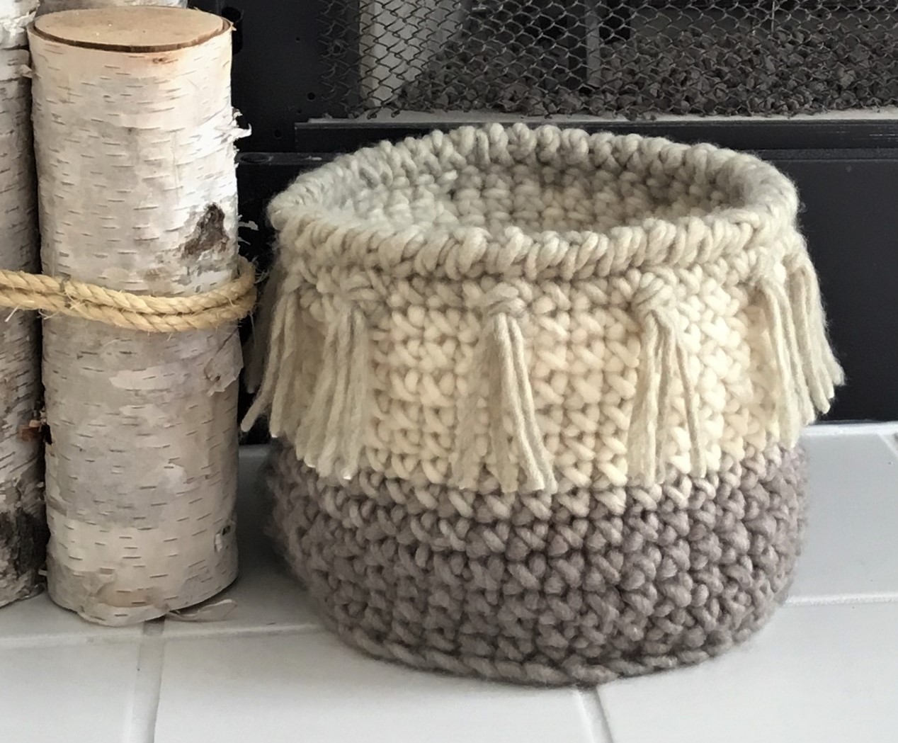 crochet basket to sell at craft shows