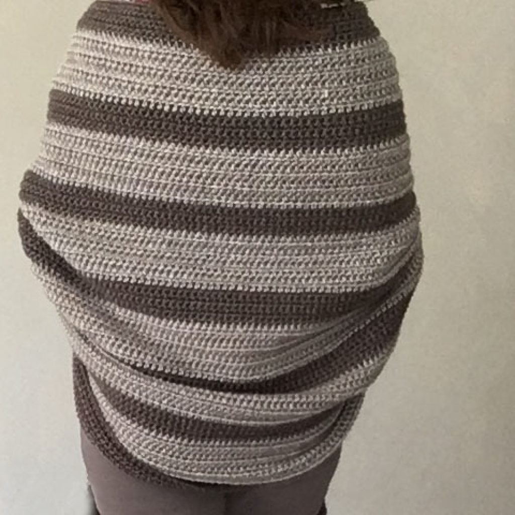 crochet wrap afghan back