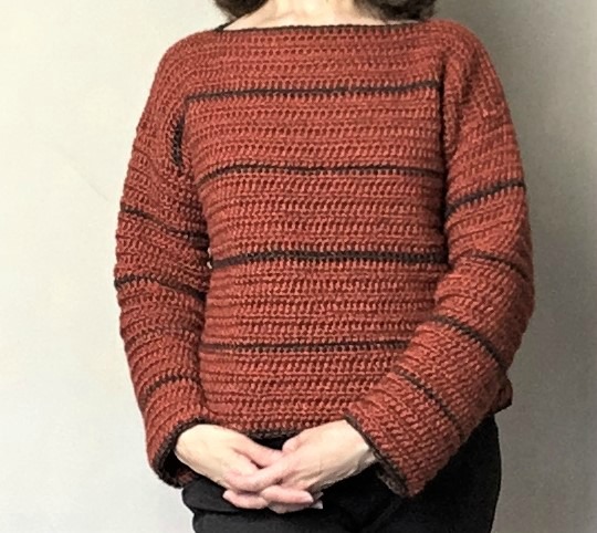 free crochet pattern fall autum sweater pullover