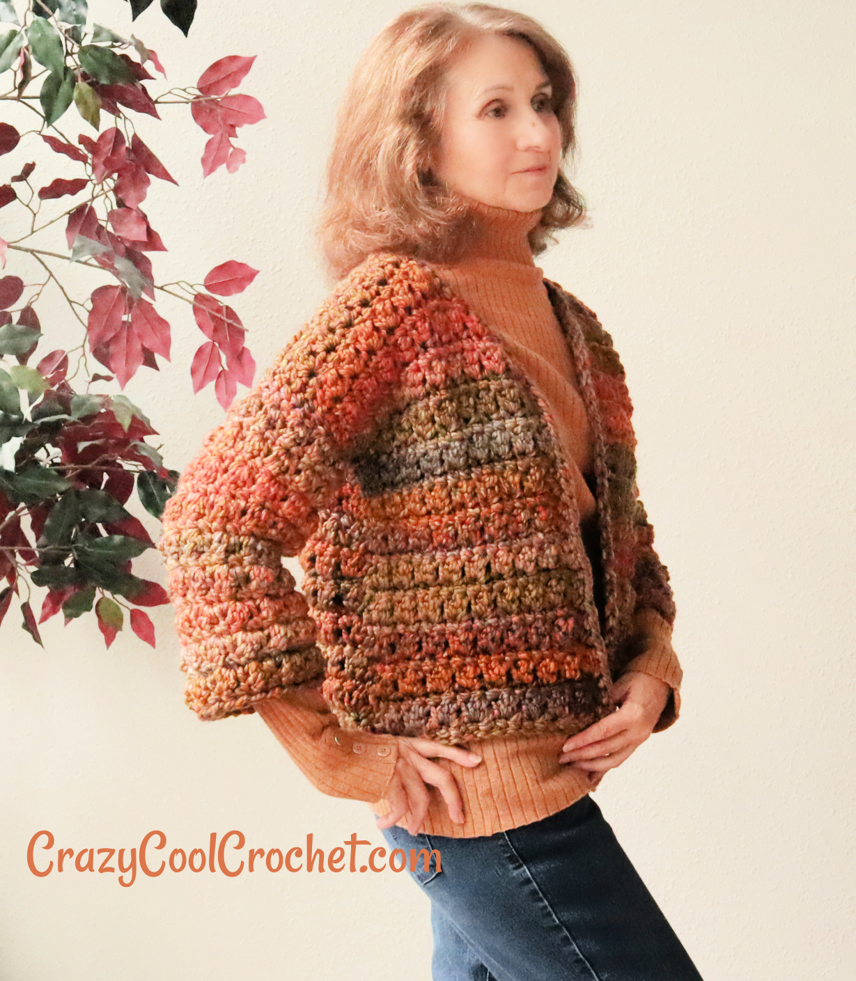 crochet thanksgiving cardigan