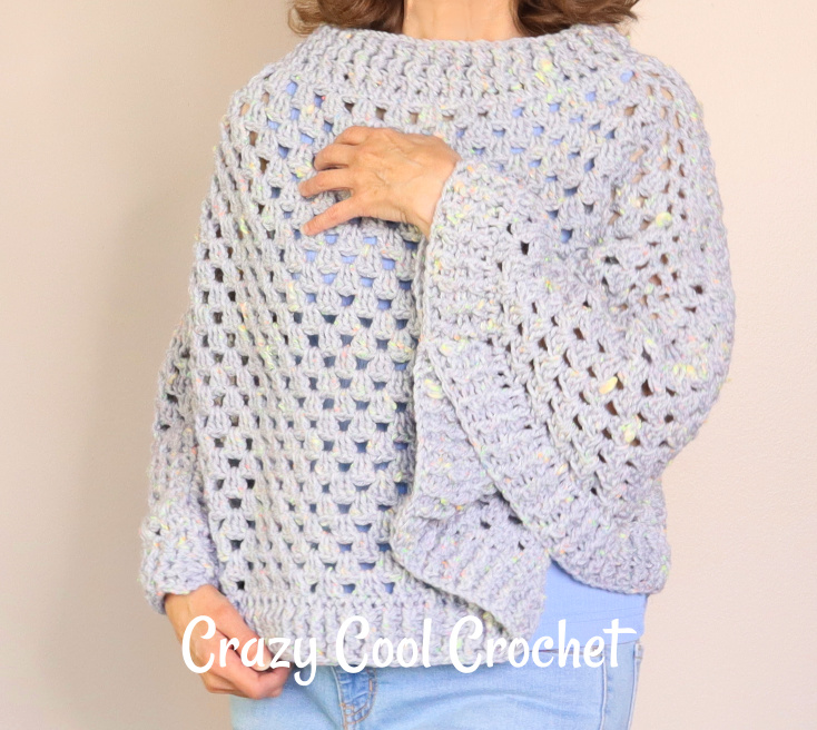 crochet-womens-poncho-faux-sleeves