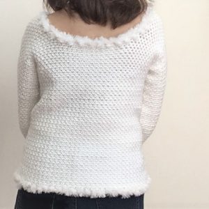 crochet sweater scoop neck back