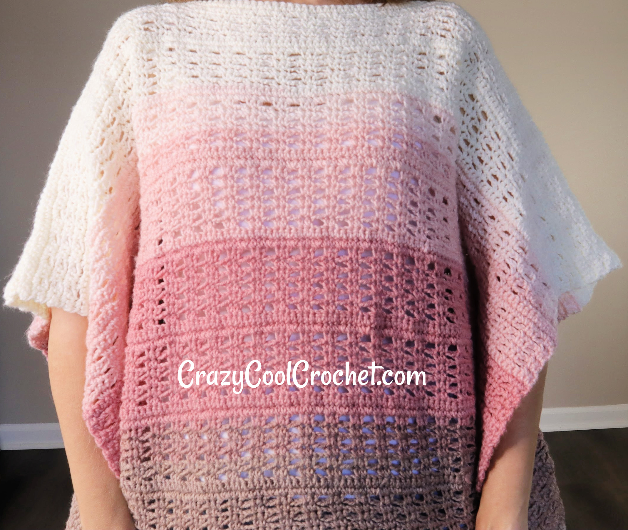 crochet poncho using basic stitches