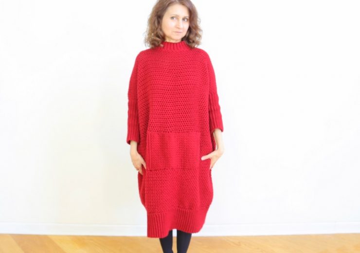 crochet-oversized-sweater-dress