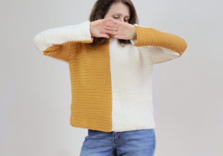 crochet-color-block-sweater