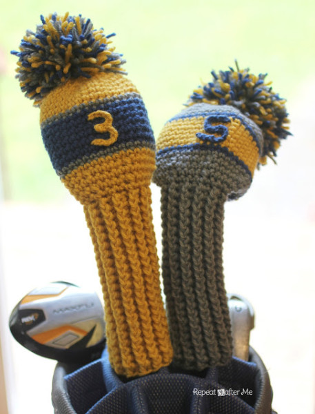 crochet golf club  covers
