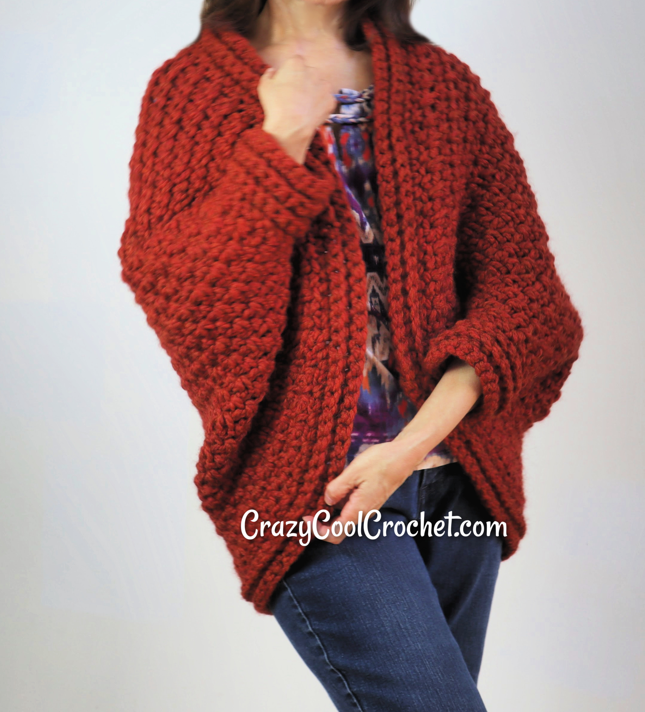 crochet cocoon shrug pattern